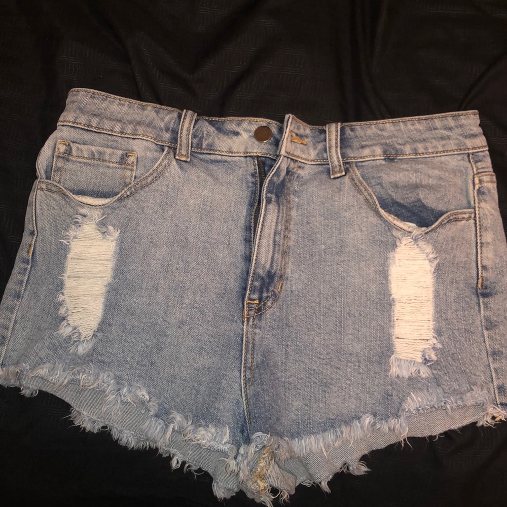 Denim shorts